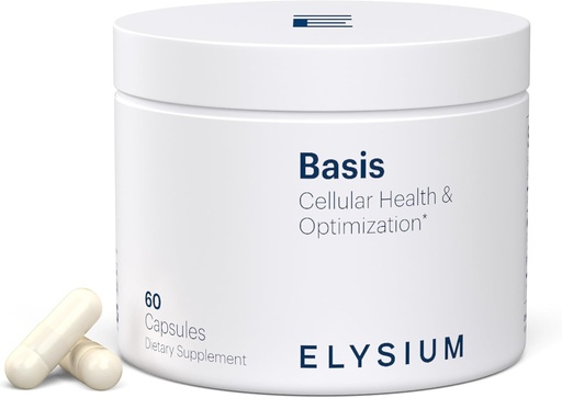 [BRSRMAAYCF6RS3T7] ELYSIUM Base NAD Plus Suplemento 30 Servings - com Nicotinamida Riboside 250mg e Pterostilbene 50mg - Suplemento de envelhecimento saudável e Energia Celular