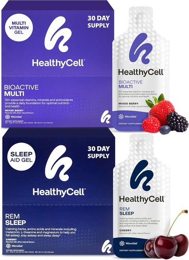 [BRSW2HYNCN6A2EY2] Healthycell REM miega palīglīdzeklis papildinājums + bioaktīvs multivitamīns sievietēm un vīriešiem