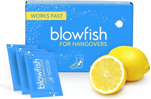 [BRSWIZYMBMMBGGTY] Blowfish for Hangovers - Fast Hangover Relief in 15 Minutes peru Headache Relief, Energy, and Hydration in One Step ← Single Box