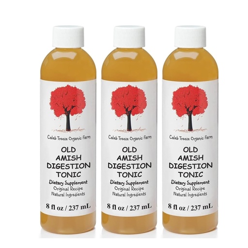 [BRSWIEITAB5QY2T6] Caleb Treeze Digestion Tonic (Formerly: Stops Acid Reflux) Pack of 3, (8 oz Each) – Old Amish Formula | Fast-Acting Digestive Support for Occasional Heartburn, Indigestion and Bloating Relief
