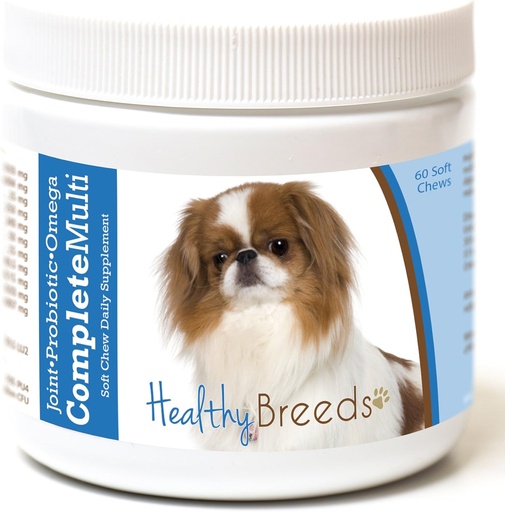 [BRSWGEICCR5AGF3V] Healthy Breeds Japanese Chin All in One Multivitamin Soft Chew 60 Count