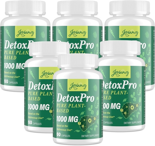 [BRSRAGIHBVYBM33Z] 1000 MG Gentle Detox Cleanse, Natural Toxin Flush pro játra, Gut & Colon, Antioxidant & Digestive Support, Zeolite, Fast- acting Detoxification Complex for Women & Men - 480 Kapsle