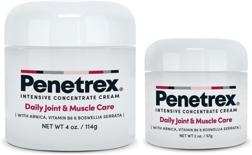 [BRSWGEAEBAFGY3T5] Penetrex Joint & Muscle Therapy Duo - Soothing Relief for Back, Neck, Hands, Feet & Nerves - Rub with Arnica, Vitamin B6 MSM & Boswellia - 2oz, 4oz