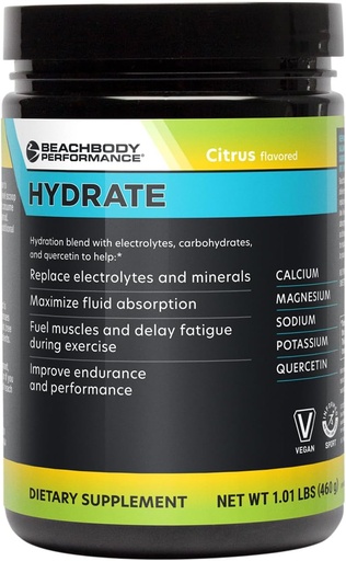 [BRSRAFIPAB7AK3D4] BODi Hydrate 성능 Hydration 보충교재, Quercetin Enriched Electrolyte 분말, 4개의 열쇠 Electrolytes: 칼륨, 마그네슘, 나트륨, 칼슘 - 지원 내구시간 & 유동성 균형, 감귤류, 40 SRV