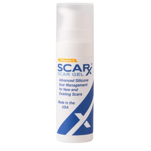 [BRSROCYNPMPRSHLB] Scarx - Advanced Silicone Scar Gel med Vitamin C - Scar Reduction Topical för hypertrophic Scars & Keloids Efter kirurgi, Brännor, skador - Förhindra nya Scars - Fade Old Scarring - 0.5oz (15g) flaska