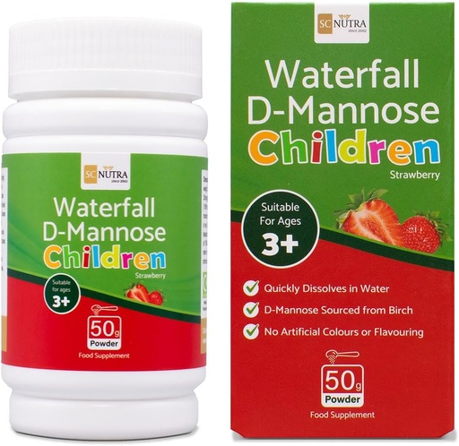 [BRSW2CY7CEOQMFIU] sc nutra Waterfall D-Mannose Children Strawberry - Kids D-Mannose Naturally sourced from Birch (Sweet Cures)