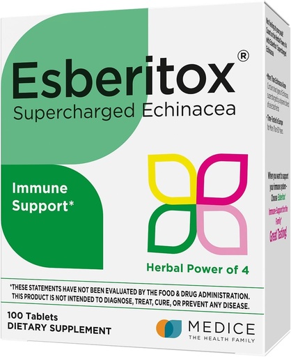 [BRSROBARDMNROEQV] Supercharged Echinacea - 100 Tablet - Immune Wild Indigo Root & Purple Coneflower ilə Herbal Supplement - Klinik test - Almaniya
