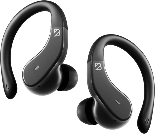 [BRSRMAI7B56WGALL] Back Bay Audio - Runner's Wireless Earbuds Bluetooth Headphones for Sports, Hook Over The Ear Buds, Deep Bass, Wrap Around Earphones with Earhooks for Running, Workout Wireless Headphones for The Gym