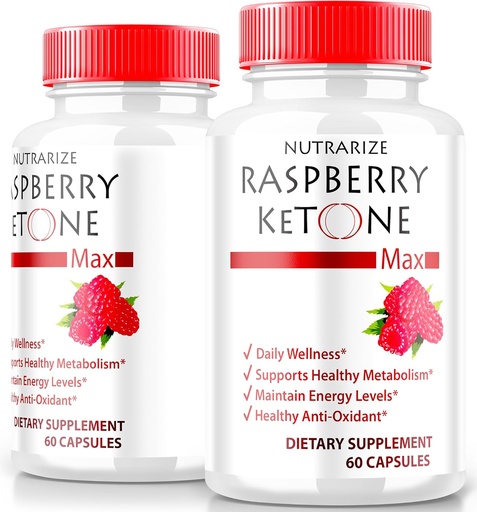 [BRSRAEL7DEFB4EIV] (2 pack) Raspberry Ketone kapsulak, pisu galerarako Raspberry Ketone ofiziala, gorputz eta fitness helburuak desblokeatzeko Keto formula naturala, RaspberryKetone 1200MG gehigarria, berrikuspenak (120 kapsula)