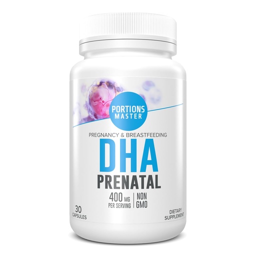[BRSRMBI2OUORYYD2] Portions Master DHA Prenatal Pregnancy & Breastfeeding (30 Softgels)