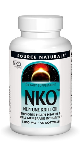 [BRSWIG3ZOYGQAYA3] Source Naturals NKO Neptune Krill Oil, Supports Heart Health and Cell Membrane Integrity*, 1000 mg - 90 Softgels