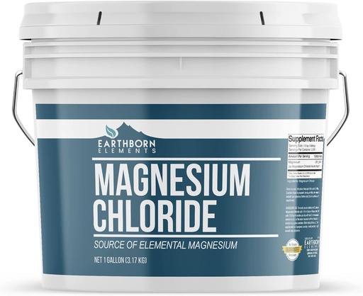 [BRSWGFAKDJ5B42TL] Earthborn Elements Magnesium Chloride (1 Gallon), Dietary Supplement, Great Source of Elemental Magnesium