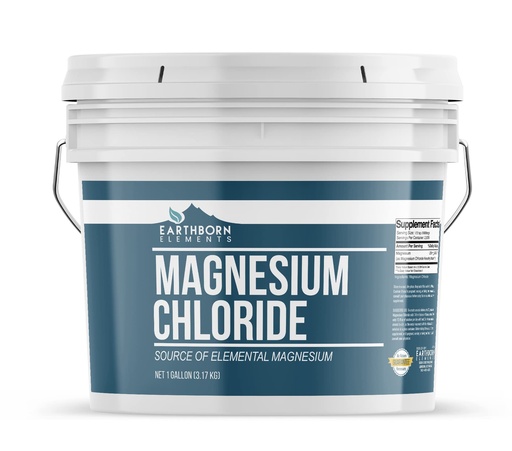 [BRSWGFAKDJ5B42TL] Earthborn Elements Magnesium Chloride (1 Gallon), Dietary Supplement, Great Source of Elemental Magnesium