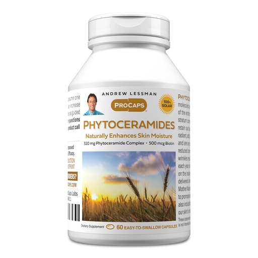 [BRSWKFIYAUPQ4HDA] ANDREW LESSMAN Phytoceramides with Biotin 60 Softgels - Skin’s Vital Natural Internal Moisturizer. Naturally Enhances Soft, Smooth, Radiant Skin. No Additives. Small Easy to Swallow Softgels