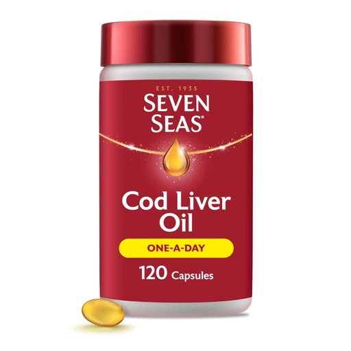 [BRSWIYACAJ4BEA3O] Seven Seas Pure Cod Liver Oil 120 capsules