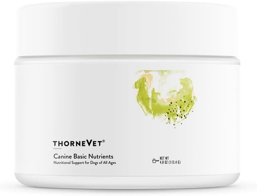 [BRSW2EATCUDWOET5] ThorneVet Canine Basic Nutrients Powder - Txakurrentzako laguntza multivitamina, 90 Scoops