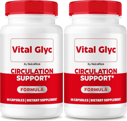 [BRSRAHAECB5QKC3L] (2 Pack) Vital Glyc Capsules - Official Blood Support Formula, Vital Glyc Blood Vessel Cleaner, Vital Glyc Glyco Optimizer Pills, Supports Overall Health & Wellness, Vital Glyc Powder (120 Capsules)