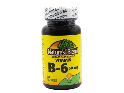 [BRSWIYYOAEHACFLY] Nature's Blend Vitamin B-6 50mg