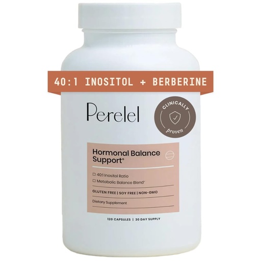 [BRSROAQCDFYAK3D5] Perelel Hormone Balance Support, Myo & D Chiro Inositol, Womens Inositol Supplement with Berberine, Alpha Lipoic Acid, & Dim to Support Female Health, Soy, Dairy & Gluten Free, Non GMO, 120 Capsules