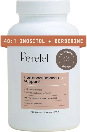 [BRSROAQCDFYAK3D5] Perle Hormone Balance støtte, Kvinners Inositol Supplement med Berberine, Myo & D Chiro Inositol, Alpha Lipoic Acid, & Dim å støtte Kvinne Helse, Soya, Dairy & Glutenfri, Ikke GMO, 120 kapsler