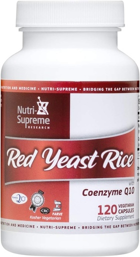 [BRSWIY37OFYR6FLA] Red Yeast Rice 600 mg with Coenzyme Q-10 - 120 Vegicaps
