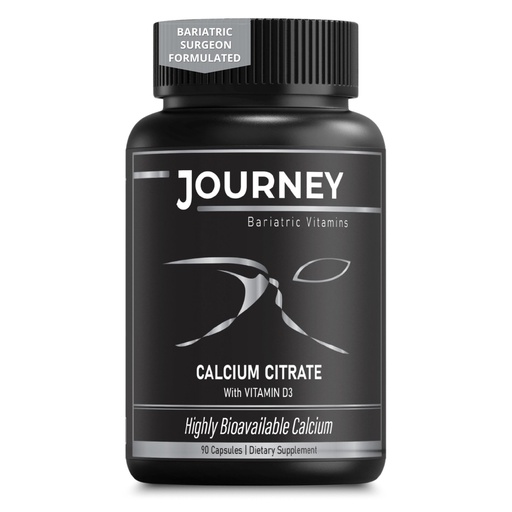 [BRSRAZIPBAMQG3TG] Journey Bariatric Calcium Capsules with Vitamin D3 | Bone Strength Support Pre- & Post-Surgery Health