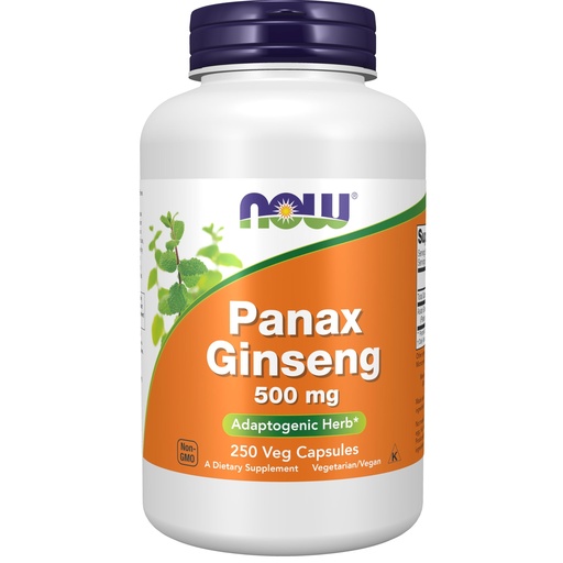 [BRSWIY32BQIREHYZ] NOW Foods Supplements, Panax Ginseng (Root) 500 mg, Adaptogenic Herb*, 250 Veg Capsules