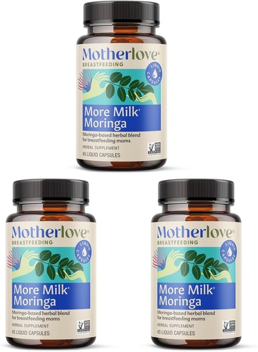 [BRSRAGIFAB5AIAA4] Motherlove Moringa Moringa (135 Šķidrie vāciņi) Moringa-Based Zīdīšanas papildinājums, lai atbalstītu krūts piena piegādi-Non-GMO, Organic Herbs, Vegan, Kosher