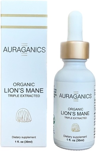[BRSROHQRB4IWECA6] Organic Triple Extracted Lion's Mane Mushroom Fruiting Body Tincture | USA Grown and Certified Organic | Use for Focus, Memory and Mental Clarity | 1 Month Supply | Cinnamon Flavor