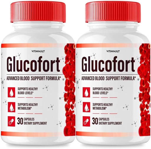 [BRSROCADOEIWC33X] (2 Paket) Glucofort, Max Advanced Blood Support Formula Capsules