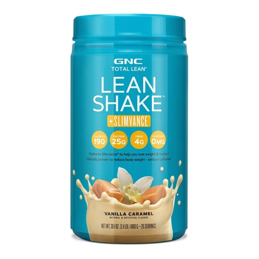 [BRSWGHDRDIMA4HTB] GNC Total Lean Lean Shake + Slimvance Caffeine Free - Vanilla Caramel (20 Servings)