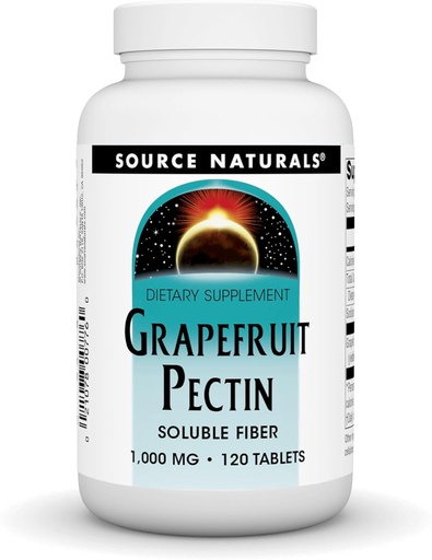 [BRSWIYT3OMAGCCYV] Fuente Natural Grapefruit Pectin, Soluble Fiber - 1000 mg Suplemento dietético - 120 Tablets