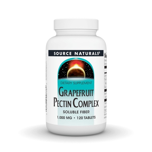 [BRSWIYT3OMAGCCYV] Source Naturals Grapefruit Pectin, Soluble Fiber - 1000 mg Dietary Supplement - 120 Tablets