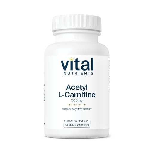 [BRSWIYI4OZYWKFDK] Vital Nutrients Acetyl L-Carnitine 500mg - Brain, Memory, and Cognitive Support Supplement* - Vegan - Gluten, Dairy, Soy Free - Non-GMO - 60 Capsules