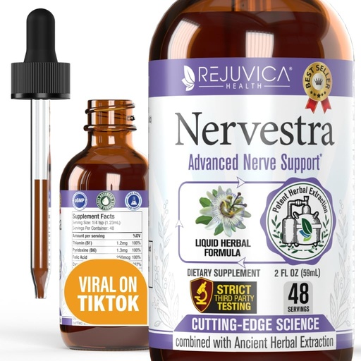 [BRSWKG33O4DBGEA7] Nervestra - Nerve Health, with Alpha Lipoic Acid, to Bolster Nerve Health and Support Healthy Nerve Function - Alpha Lipoic Acid, Vitamin B6, White Willow Bark Turmeric Passionflower & More!
