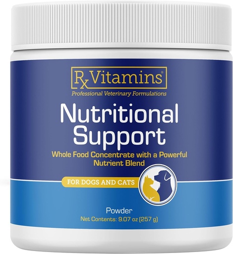 [BRSRAZY2O57GOGTF] Rx Vitamins Nutritional Support - A Combination of Essential Vitamins, Minerals, & Other Beneficial Compounds for Dogs and Cats - 9.07oz