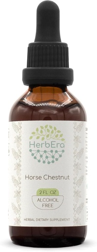 [BRSWGYA6BECRYADH] HerbEra Horse Chestnut B60 Alcohol- Free Herbal Extract Tincture, Super- konsentrasi Horse Chestnut (Aesculus hippocastanum) (2 fl oz)