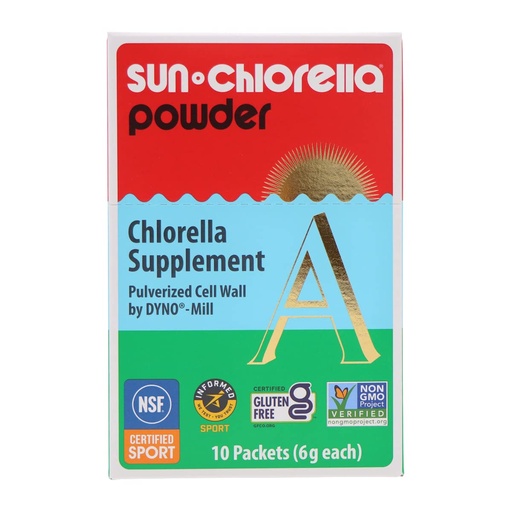 [BRSWGFIQCR5RODQV] Sun Chlorella Powder Green Algae Superfood Supplement Supports Whole Body Wellness Immune Defense, Gut Health & Natural Energy Boost - Chlorophyll, B12, Protein - Non-GMO - 10 Servings