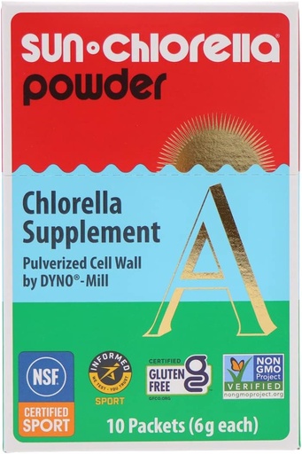 [BRSWGFIQCR5RODQV] Sun Chlorella milteliai Žalieji Algai Supermaisto papildas Palaiko visą kūno sveikatingumo imuninė gynyba, Gut Health & Natural Energy Boost - Chlorofilas, B12, proteinas - Ne GMO - 10 Servisas