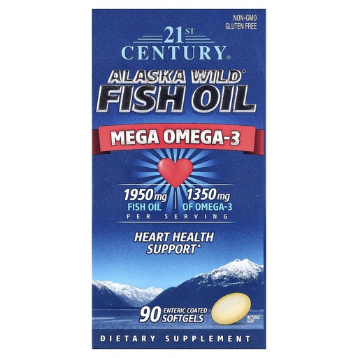 [BRSWIYYPDMOBKHTM] 21st Century Alaska Wild Fish Oil Softgels, 90 Count