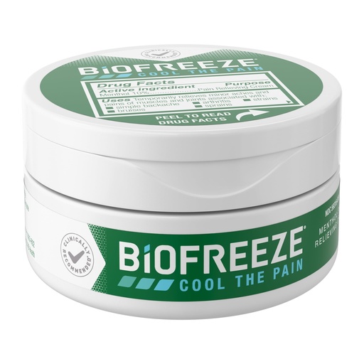 [BRSWGEIHCR5RADTU] Biofreeze Pain Relief Cream for Knee, Neck, Hip, Joint, Shoulder, & Simple Backache, Arthritis Pain Reliever, Sore Muscle Relief, Cooling Menthol Pain Cream, 3 Oz