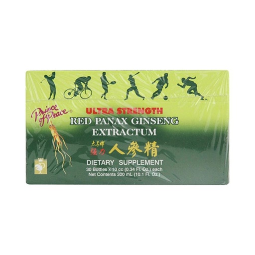 [BRSWIYQPCUGQ22L2] Prince of Peace Ultra Strength Red Panax Ginseng Extractum 10 cc vials - 30 vials