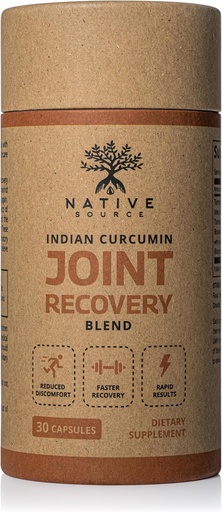 [BRSRMZQ6PMNWGALL] Indian Curcumin: Joint Recovery | Turmeric, Tamarind Seeds, Boswellia and Black Pepper Extracts | Biodegradable BPA-Free Bottle | 30 Capsules | MAHA | Dietary Supplement