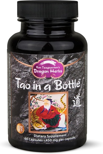 [BRSWIYILOUHQICYV] Dragon Herbs - Tao in una bottiglia capsule | Formula a base di erbe per sostenere lo stress, l'umore, il fuoco, l'adattabilità, (60 capsule, 450 mg ciascuno)