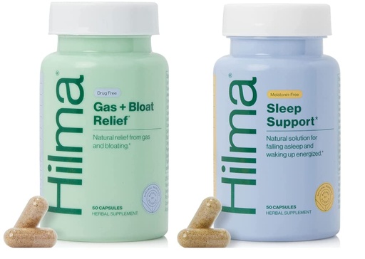 [BRSRMCATCENWC3LV] Hilma Natural Gas & Bloating Relief and Sleep Support Bundle