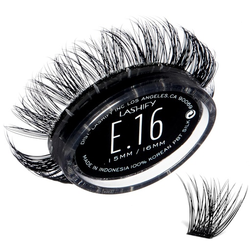 [BRSROYIDOQNBM2DV] Lashify Extreme 16mm Gossamer DIY Eyelash Extensions Refill, Black, Easy False Lashes To Add Tremendous Volume