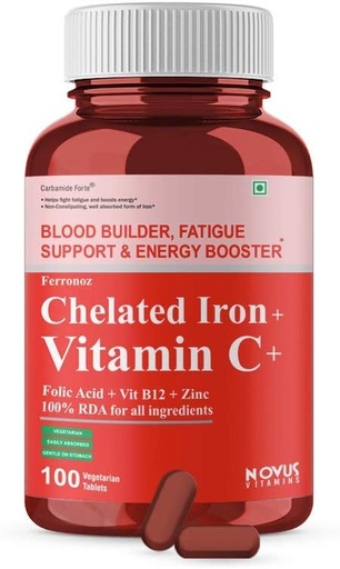 [BRSW2EIZBZ5GKE3U] Ifra Carbamide Forte Chelated Iron with Vitamin C, B12, Folic Acid & Zn – 100 Tablets