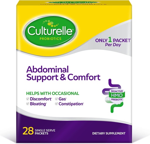 [BRSRMCYEDECQEYIZ] Culturelle Abdominal Support & Comfort, Daily Proactive Approach to Promote Gut Health*, Helps with Occasional Abdominal Issues, Bloating, and Gas – 28 Count(Pack of 1)