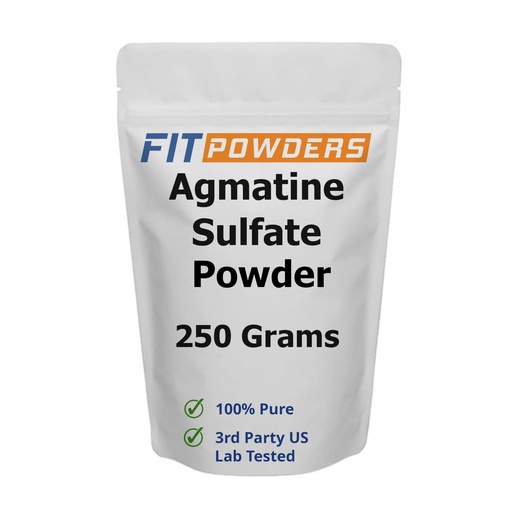 [BRSW2HYKO4ORYFD7] Agmatine Sulfate Powder | Pure Agmatine Powder | Nitric Oxide Supplement (250g)