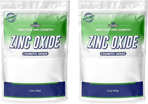 [BRSRO2YKBUMB63IU] White Zinc Oxide Powder-60 Gm (2.11 Oz (Pack of 2))